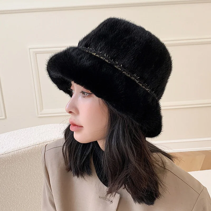 New Women's Fashion Korean Fisherman Hat Luxury Premium Mink Hair Casual Warm Hat Large Size Winter Outdoor Mink Cap 2023
New Women's Fashion Korean Fisherman Hat Luxury Premium Mink Hair Casual Warm Hat Large Size Winter Outdoor Mink Cap 2023