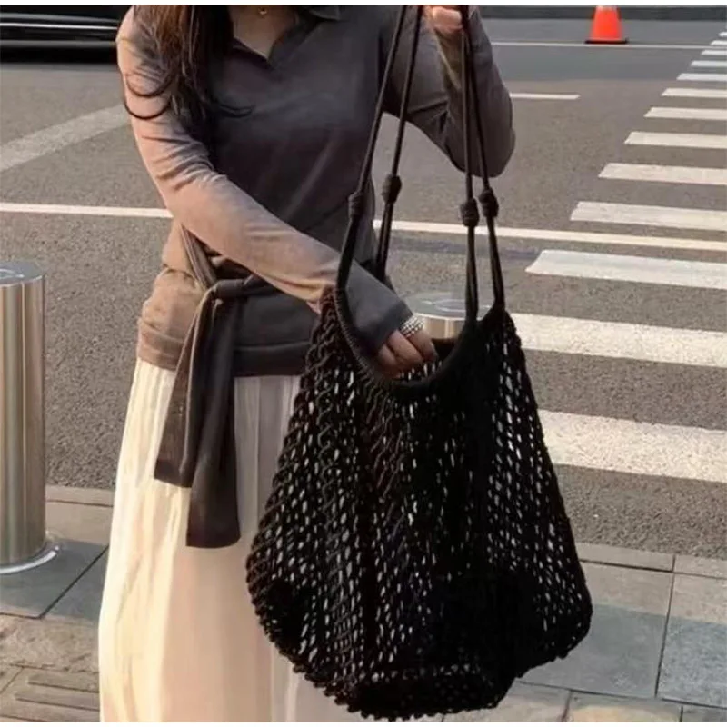 Hollow Mesh Crossbody Shoulder Bag with Canvas Inner Pocket,Large Capacity Woven Handbag,Summer Beach Women Shopping Tote Bag
Hollow Mesh Crossbody Shoulder Bag with Canvas Inner Pocket,Large Capacity Woven Handbag,Summer Beach Women Shopping Tote Bag