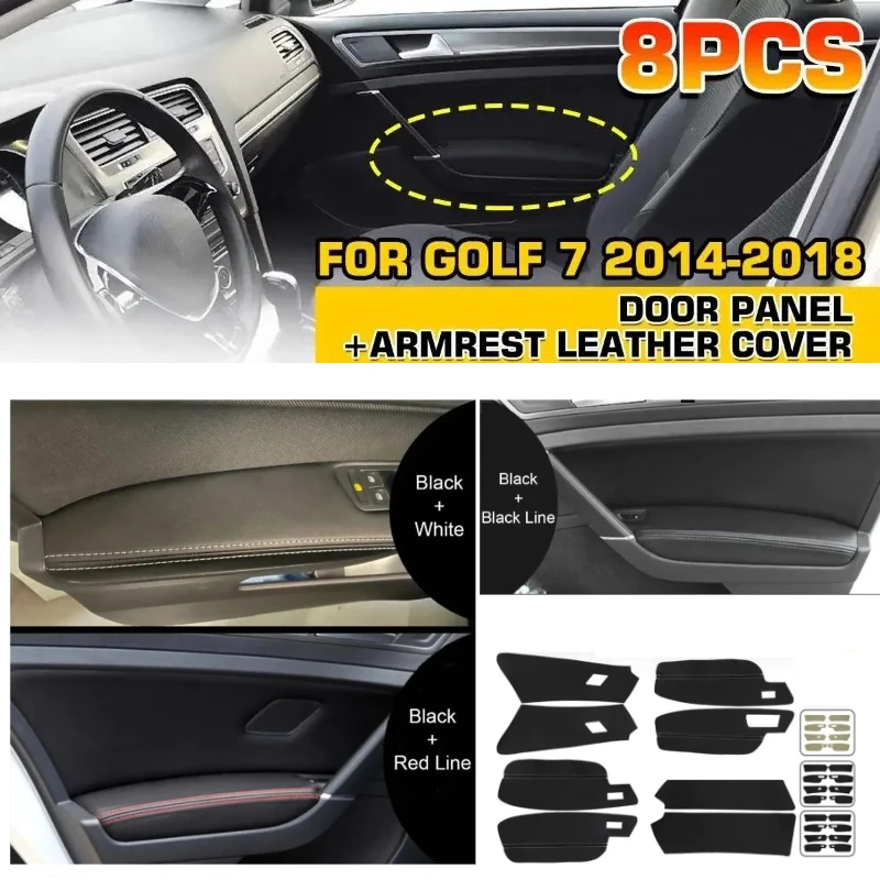 8Pcs For VW Golf 7 2014 2015 2016 2017 2018 Car Door Handle Panels Armrest Microfiber Leather Cover Trim Protective Trim
8Pcs For VW Golf 7 2014 2015 2016 2017 2018 Car Door Handle Panels Armrest Microfiber Leather Cover Trim Protective Trim