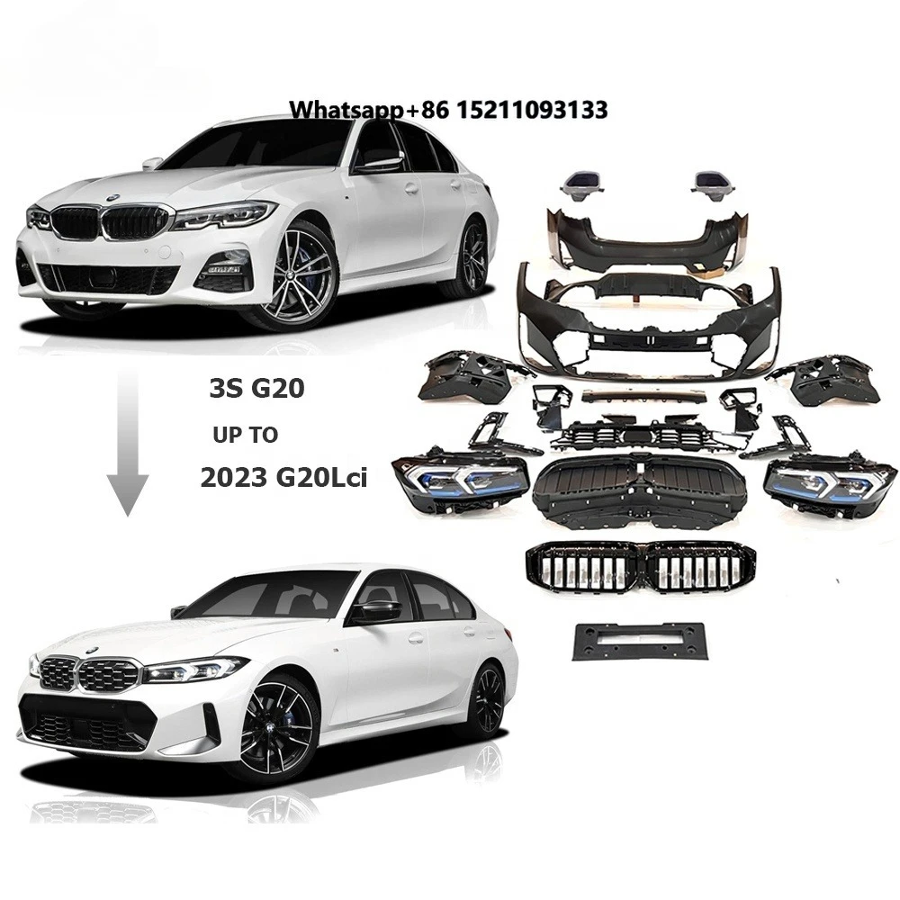 New G20 Bodykit for 3 Series G20 2018-2022 to G20 LCI 2023 Conversion Car Bumpers Facelift Kits
New G20 Bodykit for 3 Series G20 2018-2022 to G20 LCI 2023 Conversion Car Bumpers Facelift Kits