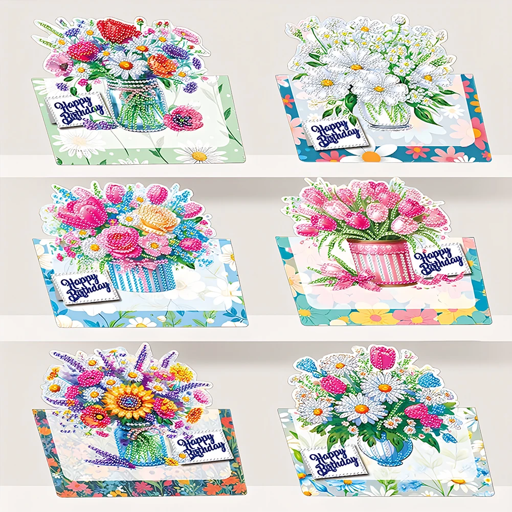 6PCS Colored Theme DIY Diamond Painting Daily Wishing Cards with Envelope for Birthdays Thanksgiving & Special Occasion
6PCS Colored Theme DIY Diamond Painting Daily Wishing Cards with Envelope for Birthdays Thanksgiving & Special Occasion
