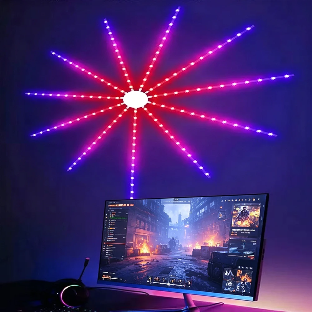 Светодиодная лента RGBIC Firework с Bluetooth-управлением через приложение, USB 5В, неоновая лента для рождественских вечеринок, синхронизация с музыкой, декор для спальни
Светодиодная лента RGBIC Firework с Bluetooth-управлением через приложение, USB 5В, неоновая лента для рождественских вечеринок, синхронизация с музыкой, декор для спальни