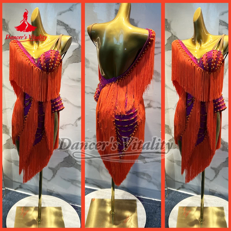 Танцевальный фестиваль Blackpool для взрослых и детей, латинские танцы, профессиональные соревнования, оранжево-красные платья с кисточками, высококачественные по индивидуальному заказу
Танцевальный фестиваль Blackpool для взрослых и детей, латинские танцы, профессиональные соревнования, оранжево-красные платья с кисточками, высококачественные по индивидуальному заказу