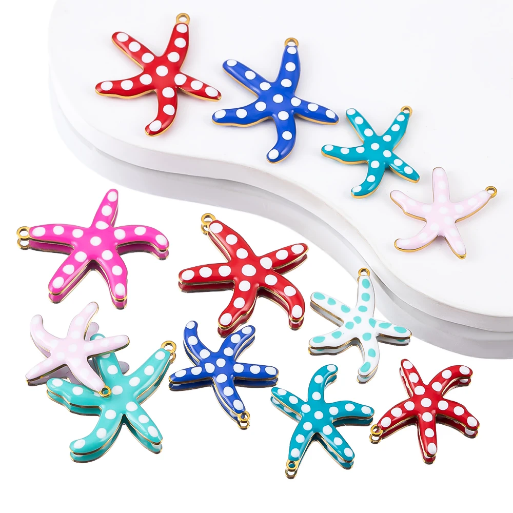 10Pcs Stainless Steel Cute Charms Starfish Pendants For DIY Necklace Earring Pendant Jewelry Making Accessories Crafts Wholesale
10Pcs Stainless Steel Cute Charms Starfish Pendants For DIY Necklace Earring Pendant Jewelry Making Accessories Crafts Wholesale
