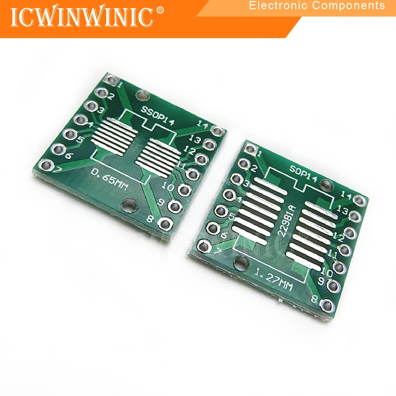 10 шт. SOP14 SSOP14 TSSOP14 SMD превращающаяся встроенная плата адаптера DIP 0,65 1,27 мм
10 шт. SOP14 SSOP14 TSSOP14 SMD превращающаяся встроенная плата адаптера DIP 0,65 1,27 мм