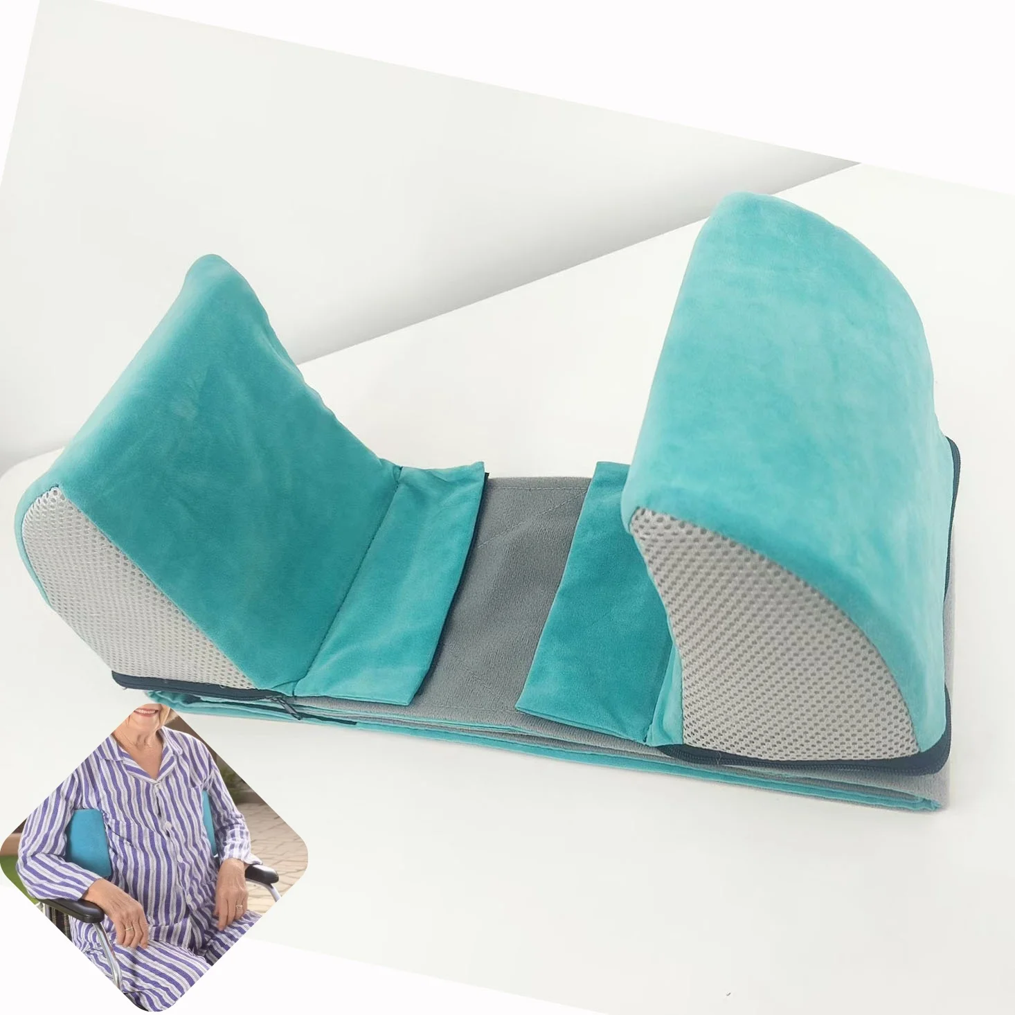 Противоскользящая регулируемая противосторонняя подушка для инвалидной коляски для пожилых людей, сидящая в подушке для поддержки спины инвалидной коляски
Противоскользящая регулируемая противосторонняя подушка для инвалидной коляски для пожилых людей, сидящая в подушке для поддержки спины инвалидной коляски