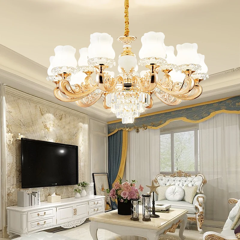 European-Style Minimalist Chandelier Living Room Light Crystal Chandelier Luxurious Minimalist Dining Room And Bedroom Lighting
European-Style Minimalist Chandelier Living Room Light Crystal Chandelier Luxurious Minimalist Dining Room And Bedroom Lighting