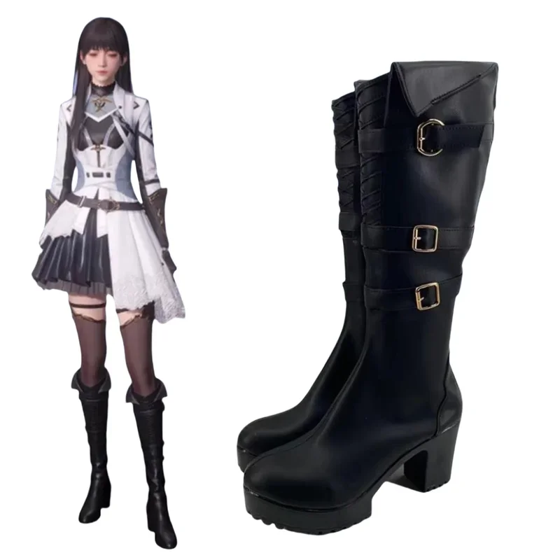 FC6Love and deepspace Hunter Heroines Cosplay Shoes Anime Cos Comic Black long tube Halloween For Woman Men Shoes@FC8!
FC6Love and deepspace Hunter Heroines Cosplay Shoes Anime Cos Comic Black long tube Halloween For Woman Men Shoes@FC8!