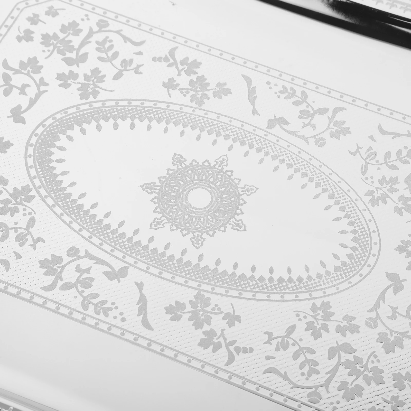 Elegant Silver Serving Tray Handles Retro Dessert Display Dish for Party Home Decor Serving Tray with Handles Decorative Plates
Elegant Silver Serving Tray Handles Retro Dessert Display Dish for Party Home Decor Serving Tray with Handles Decorative Plates