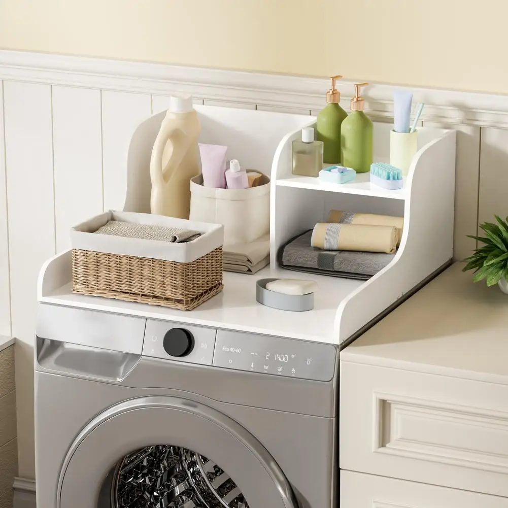 27.5" Washer Dryer Countertop with Shelf, Laundry Countertop with Anti-Slip Strips and Edge Rails, Washer Dryer Topper
27.5" Washer Dryer Countertop with Shelf, Laundry Countertop with Anti-Slip Strips and Edge Rails, Washer Dryer Topper