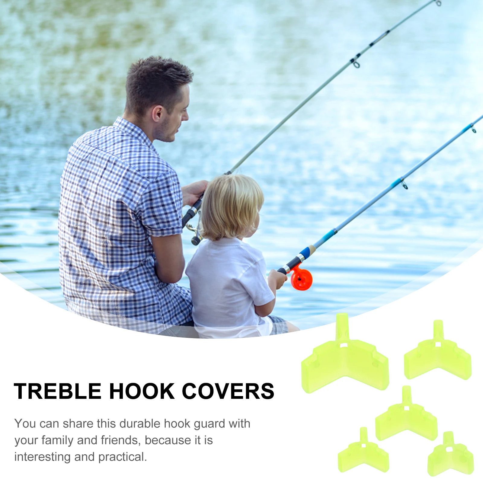 100Pcs Fishing Hook Safety Caps Thicken Protective Covers Durable Hook Guard Holder for Treble Hooks Scratch Prevention
100Pcs Fishing Hook Safety Caps Thicken Protective Covers Durable Hook Guard Holder for Treble Hooks Scratch Prevention