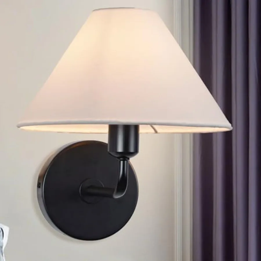 9-Inch Bronze Indoor Light Fixtures Classic Rustic Wall Sconce with Flared Funnel Linen Fabric Shade Nightstand Lamps for Livin
9-Inch Bronze Indoor Light Fixtures Classic Rustic Wall Sconce with Flared Funnel Linen Fabric Shade Nightstand Lamps for Livin