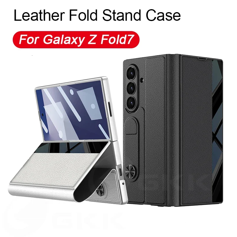 GKK Original Case For Samsung Galaxy Z Fold 7 Plain Leather Fold Holder Screen Glass Protective Cover For Galaxy Z Fold7 Case
GKK Original Case For Samsung Galaxy Z Fold 7 Plain Leather Fold Holder Screen Glass Protective Cover For Galaxy Z Fold7 Case