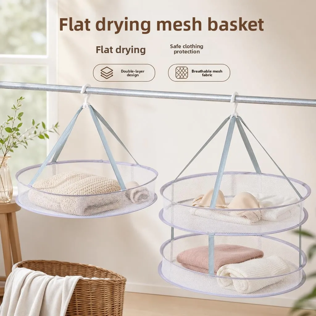 Wool Sweater Drying Basket Flat Layout Laundry Net Clothes Drying Rack Socks Drying Tool Home Use 2 Layer Organizer
Wool Sweater Drying Basket Flat Layout Laundry Net Clothes Drying Rack Socks Drying Tool Home Use 2 Layer Organizer