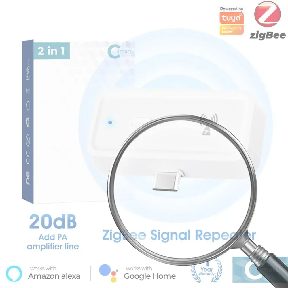 ZigBee Amplifier Extender Output Power Up To 20db Type C Range Extender Work for Alexa Google Home Smart Home Automation Devices
ZigBee Amplifier Extender Output Power Up To 20db Type C Range Extender Work for Alexa Google Home Smart Home Automation Devices