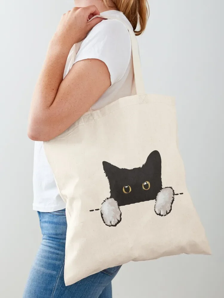 Black Cat White Hands Peeking Tote Bag Women's shopper free delivery bags female bag canvas tote
Black Cat White Hands Peeking Tote Bag Women's shopper free delivery bags female bag canvas tote