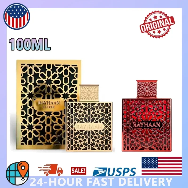 RAYHAAN Эликсир Парфюмерная вода Спрей для унисекс 100 мл Оригинальные арабские духи Стойкие восточные деревянные феромоны Духи Одеколон Подарок
RAYHAAN Эликсир Парфюмерная вода Спрей для унисекс 100 мл Оригинальные арабские духи Стойкие восточные деревянные феромоны Духи Одеколон Подарок