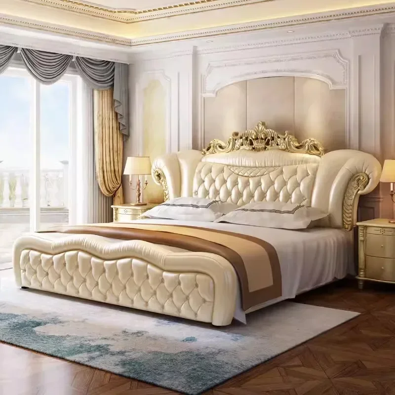 Wooden King Size Frame Double Bed Luxury Unique Twin Room European Bed Aesthetics Modern Lit 2 Personnes Bedroom Furniture
Wooden King Size Frame Double Bed Luxury Unique Twin Room European Bed Aesthetics Modern Lit 2 Personnes Bedroom Furniture
