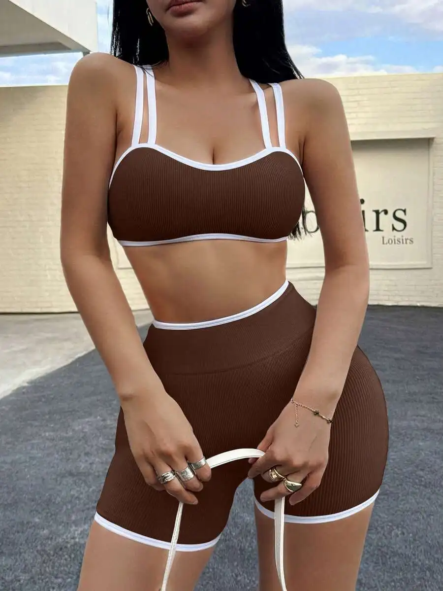 Seamless High Elasticity Sports Bra And Shorts Set For Women
Seamless High Elasticity Sports Bra And Shorts Set For Women