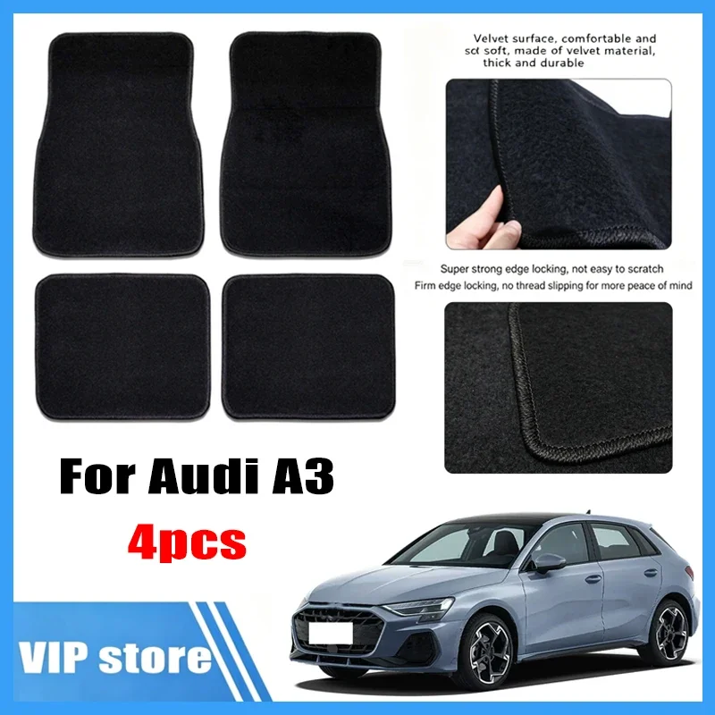 4pcs Car Floor Mats All-Weather Easy To Clean Durable Anti-Slip Interior Protection Floor Liners For Audi A3 Accessories
4pcs Car Floor Mats All-Weather Easy To Clean Durable Anti-Slip Interior Protection Floor Liners For Audi A3 Accessories