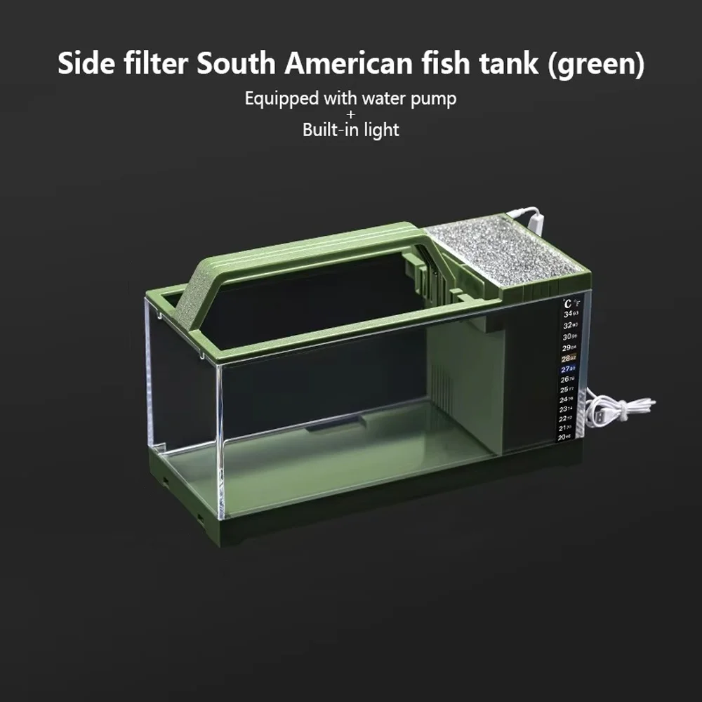 Transparent Integrated Fish Tank Heating Pad Self Circulating Ecological Fish Tank Built-In Light Desktop Fish Tank Home Desktop
Transparent Integrated Fish Tank Heating Pad Self Circulating Ecological Fish Tank Built-In Light Desktop Fish Tank Home Desktop