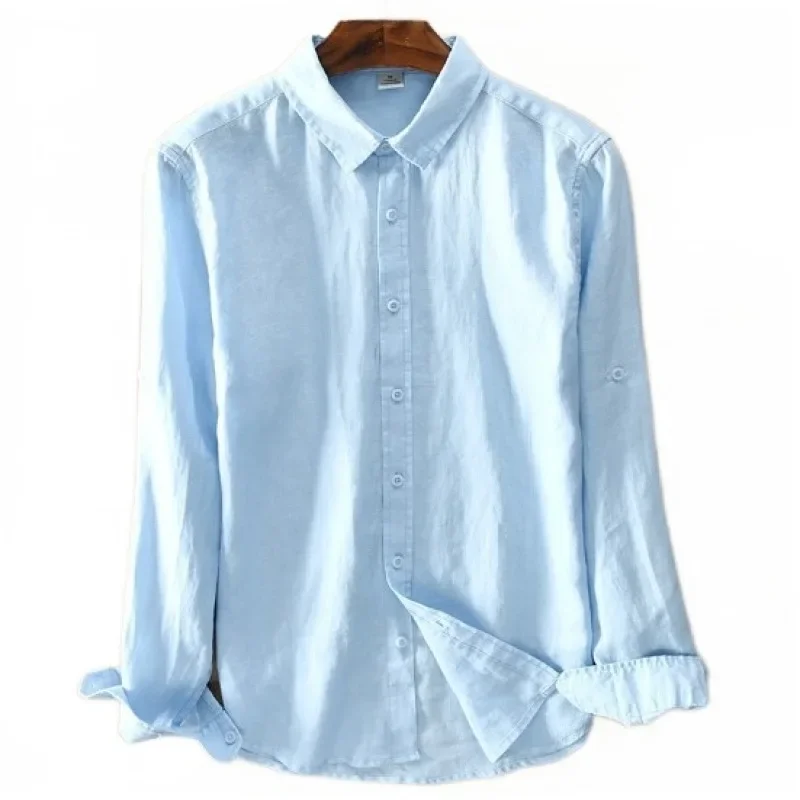 Thin Beach Fresh Sun Protection Casual White Long Sleeve Linen Shirt Men's Slim Fit Linen Cotton Linen Shirt Men's Wear
Thin Beach Fresh Sun Protection Casual White Long Sleeve Linen Shirt Men's Slim Fit Linen Cotton Linen Shirt Men's Wear