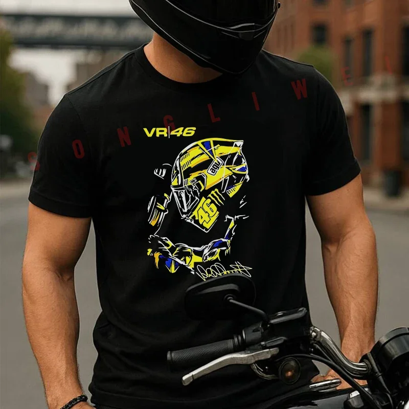 Moto Cotton T-Shirt Valentino Rossi VR46 Graphic Art Men Tees O-neck Short Sleeve T Shirt Fashion Hip Hop Streetwear Tshirt
Moto Cotton T-Shirt Valentino Rossi VR46 Graphic Art Men Tees O-neck Short Sleeve T Shirt Fashion Hip Hop Streetwear Tshirt