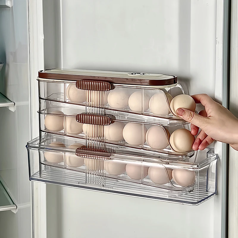 1PCS Home Refrigerator Egg Organizer Sliding Egg Carton Automatic Egg Roller Organizer Kitchen Countertop Egg Shelf
1PCS Home Refrigerator Egg Organizer Sliding Egg Carton Automatic Egg Roller Organizer Kitchen Countertop Egg Shelf