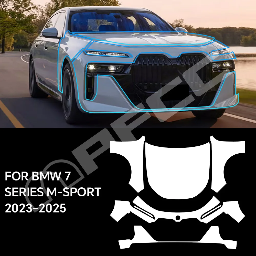for BMW 7 Series G70 M Sport 2023-2024 Full Car Precut Paint Protection Film 9mil Clear Vinyl Gloss Self Healing Wrap
for BMW 7 Series G70 M Sport 2023-2024 Full Car Precut Paint Protection Film 9mil Clear Vinyl Gloss Self Healing Wrap