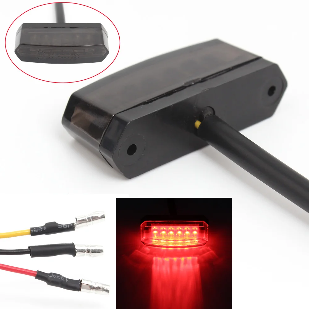 Motorcycle Mini 6 LED Tail Lights Lighting Accessories Smoke For UTV Quad Kart Moto Tail Brake Stop Light Indicator Modes
Motorcycle Mini 6 LED Tail Lights Lighting Accessories Smoke For UTV Quad Kart Moto Tail Brake Stop Light Indicator Modes