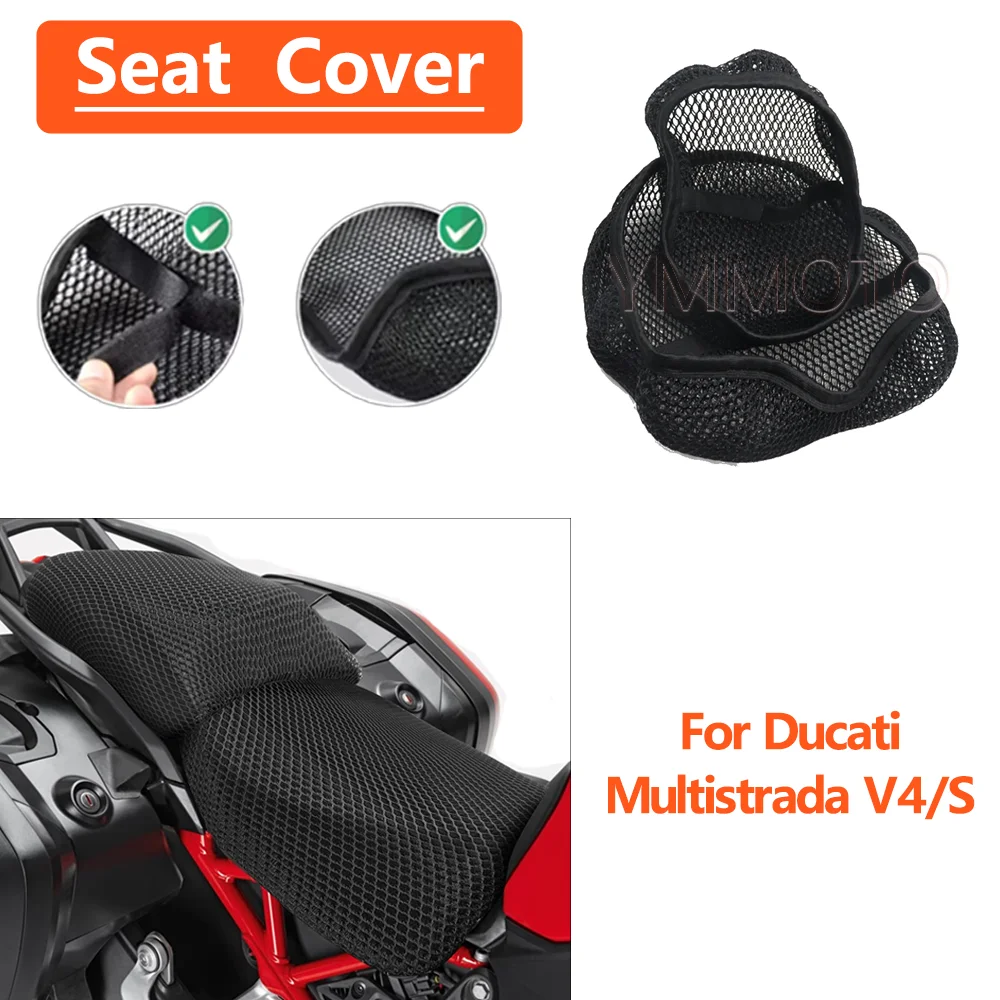 For Ducati Multistrada V4 Rally Pikes Peak V4S Sport Mesh Breathable Seat Cushion Saddle Non-Slip Protection Seat Cover
For Ducati Multistrada V4 Rally Pikes Peak V4S Sport Mesh Breathable Seat Cushion Saddle Non-Slip Protection Seat Cover