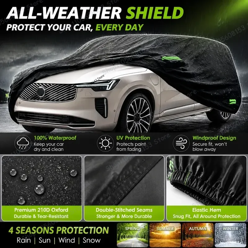 For Volvo XC90 2016–2025 Custom Car Cover Waterproof All Weather UV Rain Snow Dust Protector Indoor Outdoor Breathable Fit
For Volvo XC90 2016–2025 Custom Car Cover Waterproof All Weather UV Rain Snow Dust Protector Indoor Outdoor Breathable Fit