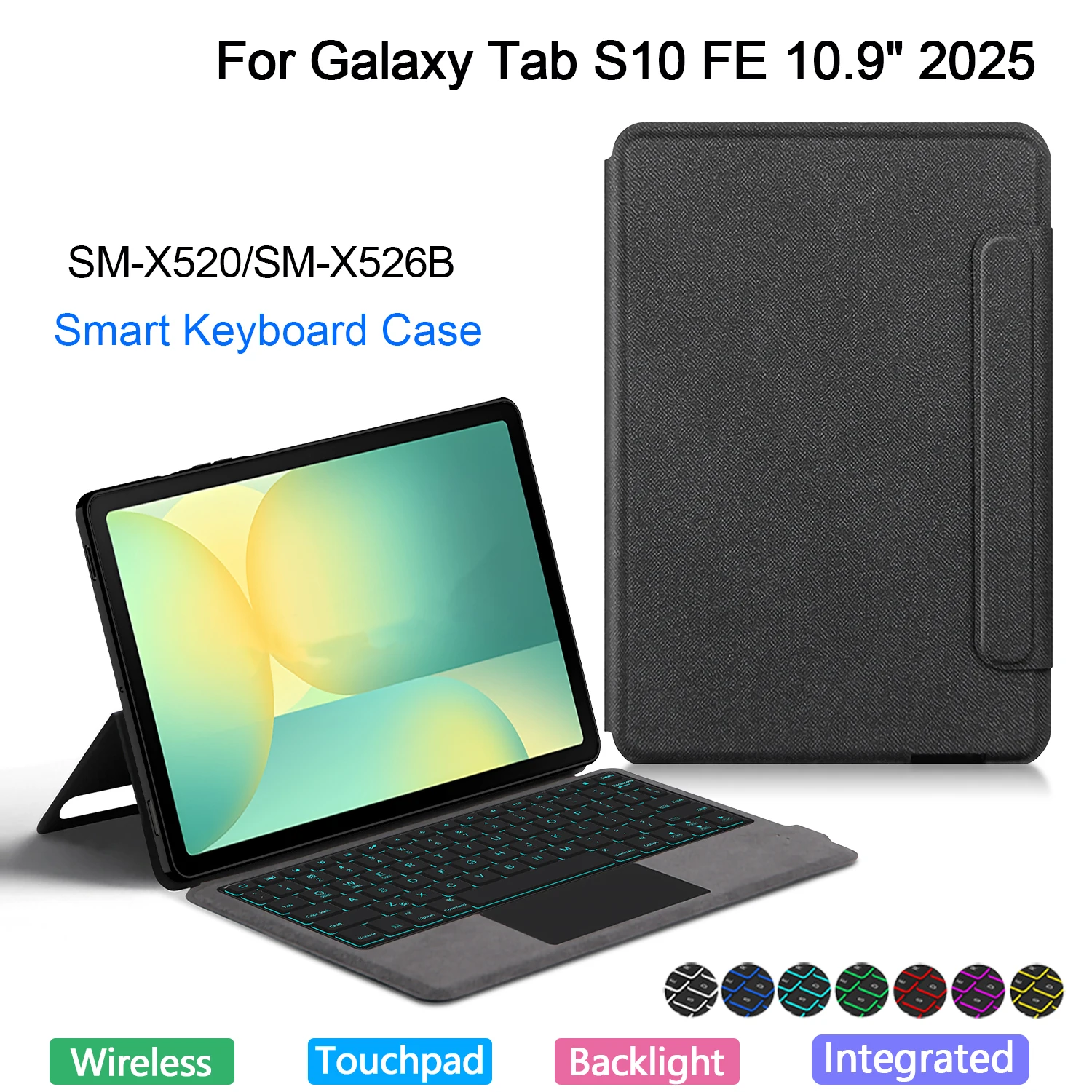 Backlight Magic Keyboard Cover For Samsung Galaxy Tab S10 FE 10.9" 2025 Case Portuguese Spanish French Arabic Smart Keyboard
Backlight Magic Keyboard Cover For Samsung Galaxy Tab S10 FE 10.9" 2025 Case Portuguese Spanish French Arabic Smart Keyboard