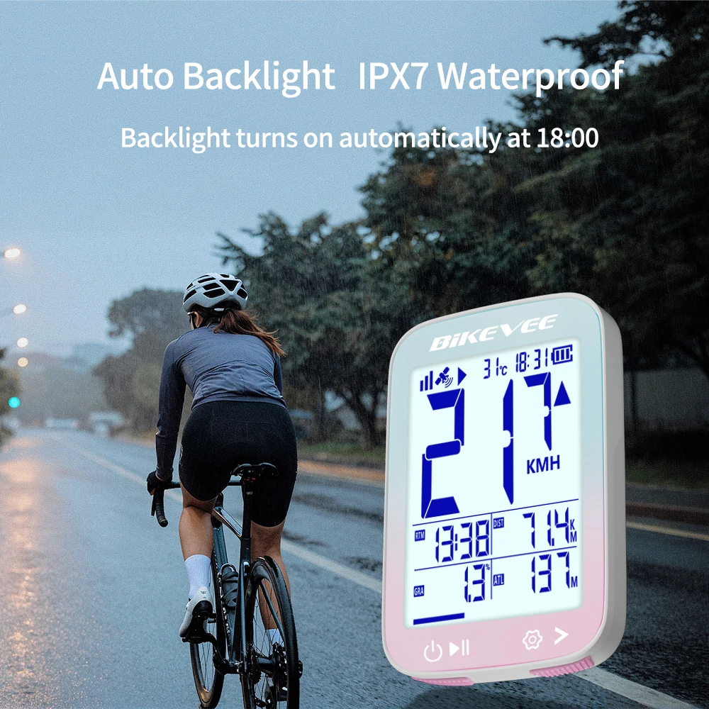 Перезаряжаемый GPS-велокомпьютер с многофункциональным интерфейсом Type-C, автоматическим включением/выключением, подсветкой, беспроводным одометром, спидометром и трекером для велосипеда
Перезаряжаемый GPS-велокомпьютер с многофункциональным интерфейсом Type-C, автоматическим включением/выключением, подсветкой, беспроводным одометром, спидометром и трекером для велосипеда
