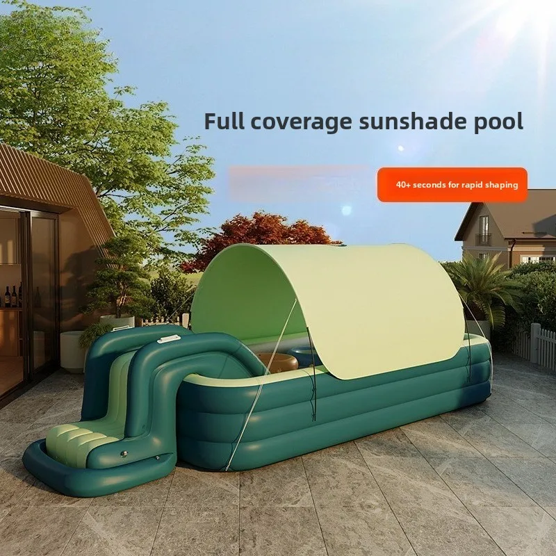Inflatable Kiddie Pool with Slide & Canopy – Blow Up Water Play Center for Backyard,Thickened Family Swimming Pool with Sunshade
Inflatable Kiddie Pool with Slide & Canopy – Blow Up Water Play Center for Backyard,Thickened Family Swimming Pool with Sunshade