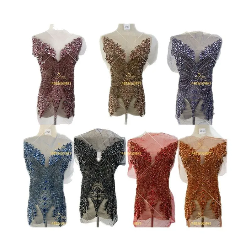 19 Color Decoration Party Dress Fabric Luxury Handmade Beaded Crystal Hot Diamond Decal High Tulle Lace Apparel Accessories
19 Color Decoration Party Dress Fabric Luxury Handmade Beaded Crystal Hot Diamond Decal High Tulle Lace Apparel Accessories