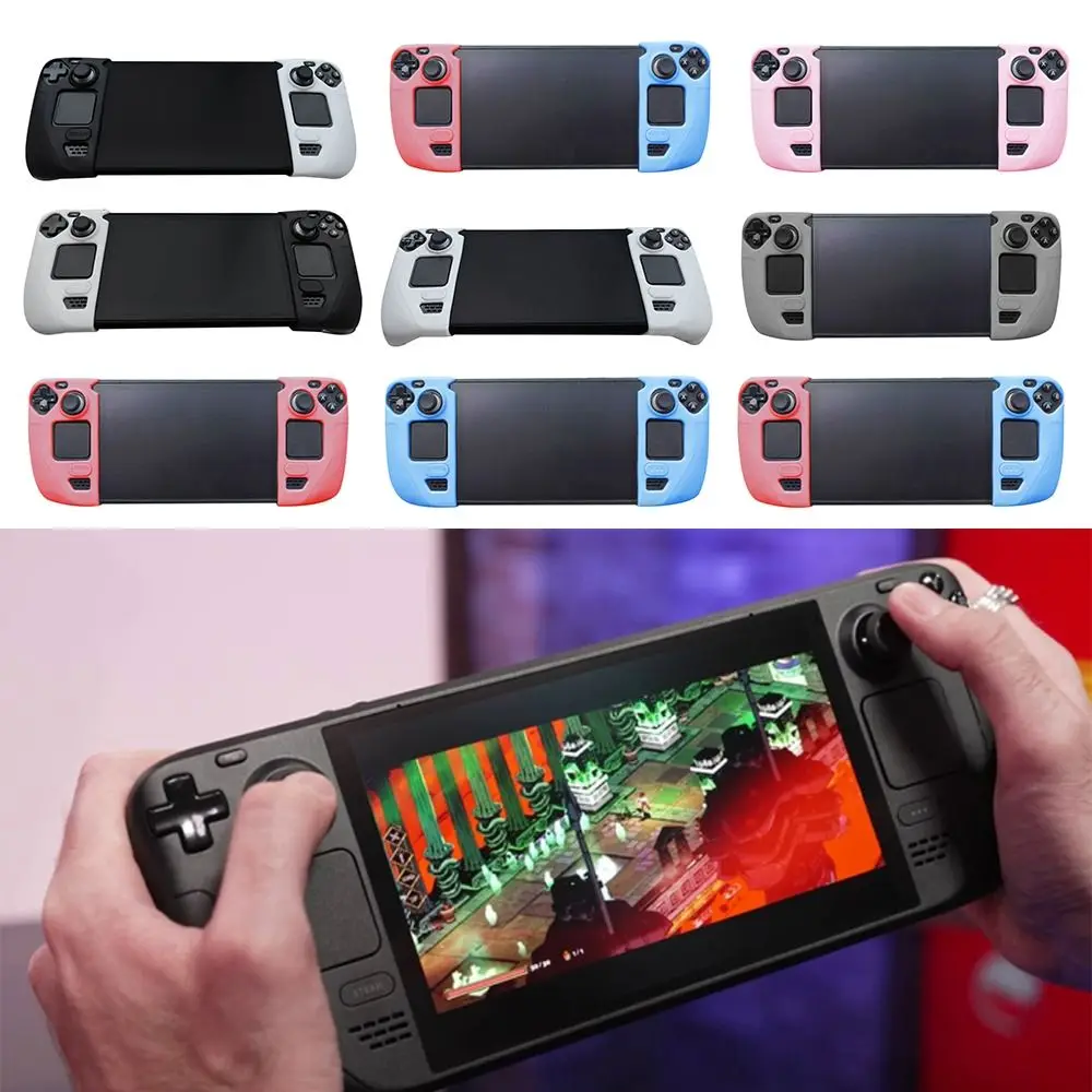 Портативный противоскользящий силиконовый противоударный защитный чехол, утолщенная ручка игровой консоли для Steam Deck/Steam Deck OLED
Портативный противоскользящий силиконовый противоударный защитный чехол, утолщенная ручка игровой консоли для Steam Deck/Steam Deck OLED