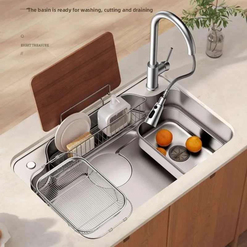 Ultra Large Single Bowl Kitchen Sink 304 Stainless Steel Japanese Style Undermount Nano Wash Basin Great for Home Use Sink
Ultra Large Single Bowl Kitchen Sink 304 Stainless Steel Japanese Style Undermount Nano Wash Basin Great for Home Use Sink