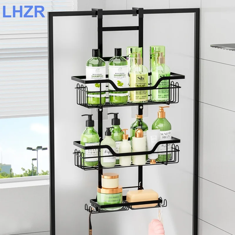 Hole-free bathroom rack wall-mounted rust-proof layered hanging basket rack bath supplies storage rack
Hole-free bathroom rack wall-mounted rust-proof layered hanging basket rack bath supplies storage rack