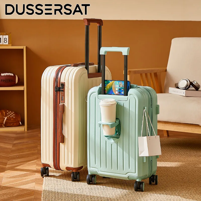 Large Capacity Multi-Functional Travel Luggage Suitcase with Quick Access USB Port And Thermal Cup Holder - 20/22/24/26/28 Inch
Large Capacity Multi-Functional Travel Luggage Suitcase with Quick Access USB Port And Thermal Cup Holder - 20/22/24/26/28 Inch