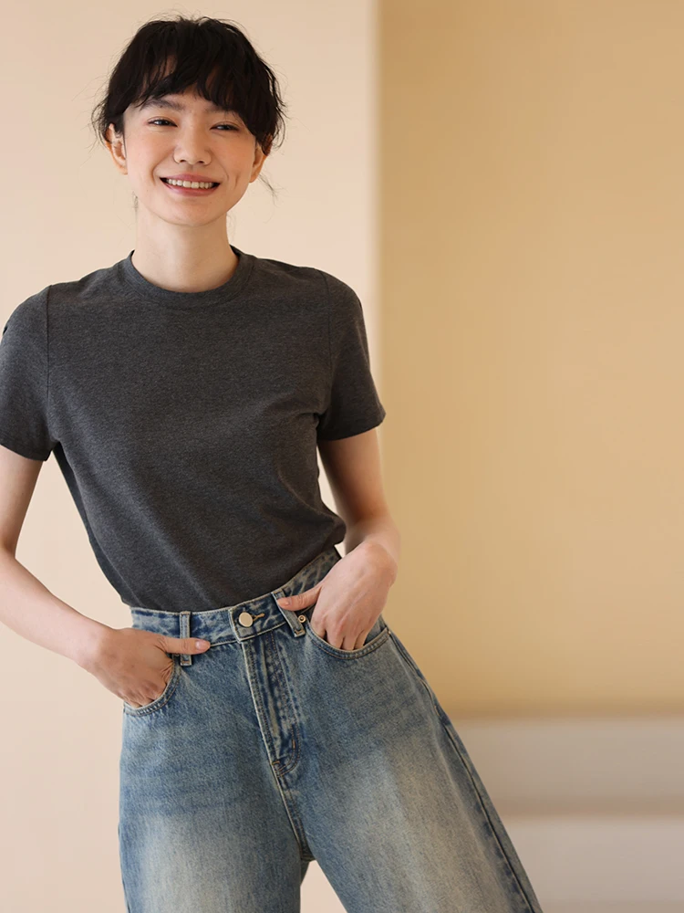 Deep ey Basic Slim Fit ort Sve round Ne Футболка Spring New Sle Casual Faion Женский топ Quali Хлопок Полиэстер...
Deep ey Basic Slim Fit ort Sve round Ne Футболка Spring New Sle Casual Faion Женский топ Quali Хлопок Полиэстер...