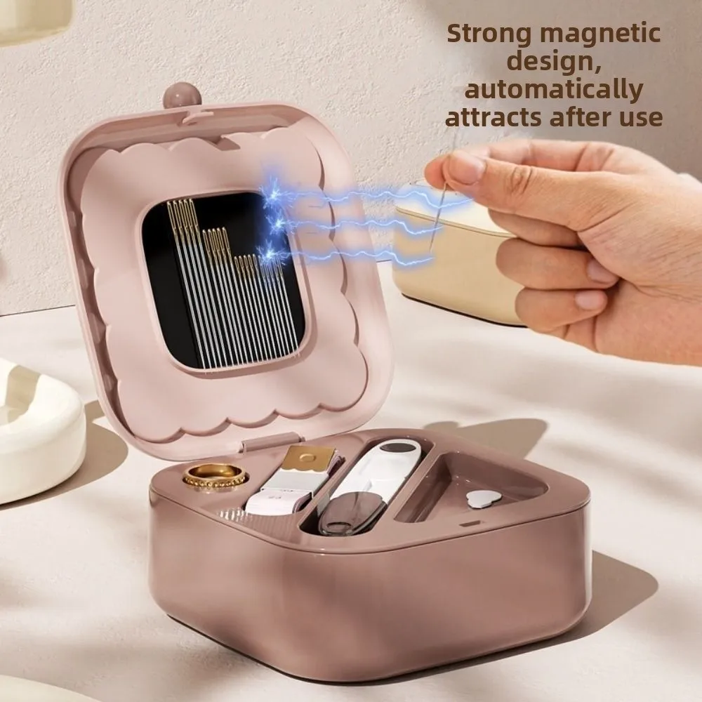 Portable Mini Sewing Box Set Multi-functional Cookie Shape Magnetic Needle Thread Box Thimble Threads Hand Sewing Tool Kit
Portable Mini Sewing Box Set Multi-functional Cookie Shape Magnetic Needle Thread Box Thimble Threads Hand Sewing Tool Kit