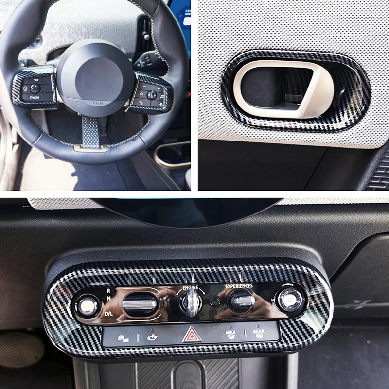For BMW Mini Aceman F65 F66 F67 Carbon Style Steering Wheel Air Conditioner Switches Buttons Interior Handles Bowls Cover Trim
For BMW Mini Aceman F65 F66 F67 Carbon Style Steering Wheel Air Conditioner Switches Buttons Interior Handles Bowls Cover Trim
