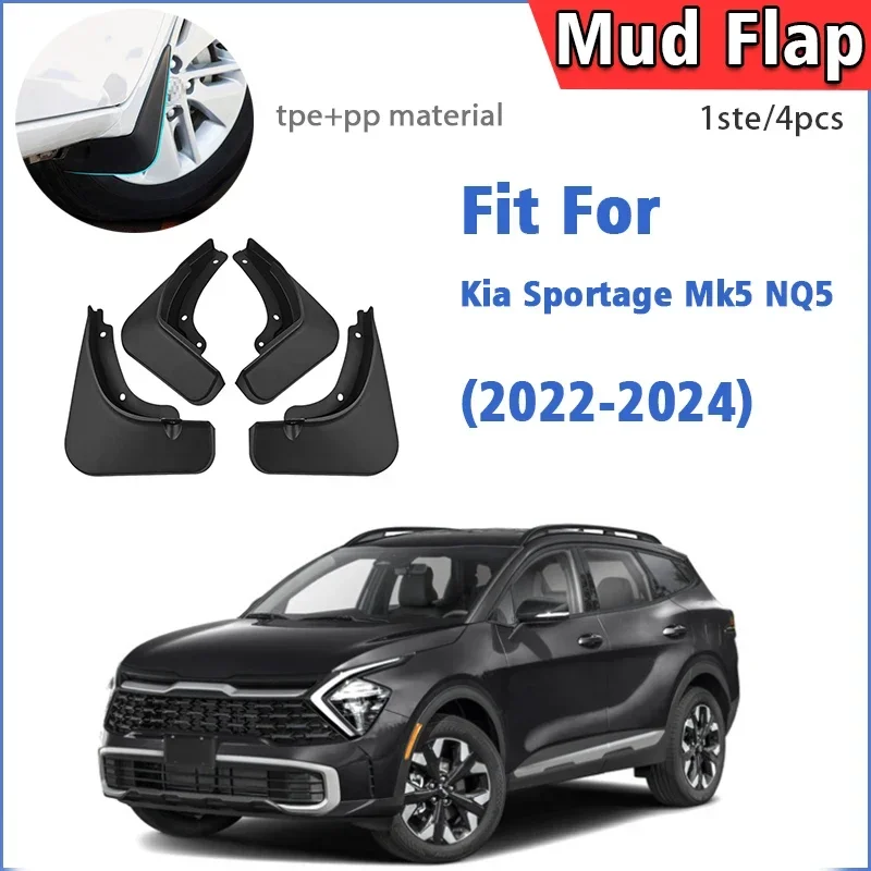 FOR Kia Sportage MK5 NQ5 2022 2023 2024 2025 Mudflaps Mudguard Fender Mud Flap Guards Splash Car Accessories Front Rear 4pcs
FOR Kia Sportage MK5 NQ5 2022 2023 2024 2025 Mudflaps Mudguard Fender Mud Flap Guards Splash Car Accessories Front Rear 4pcs