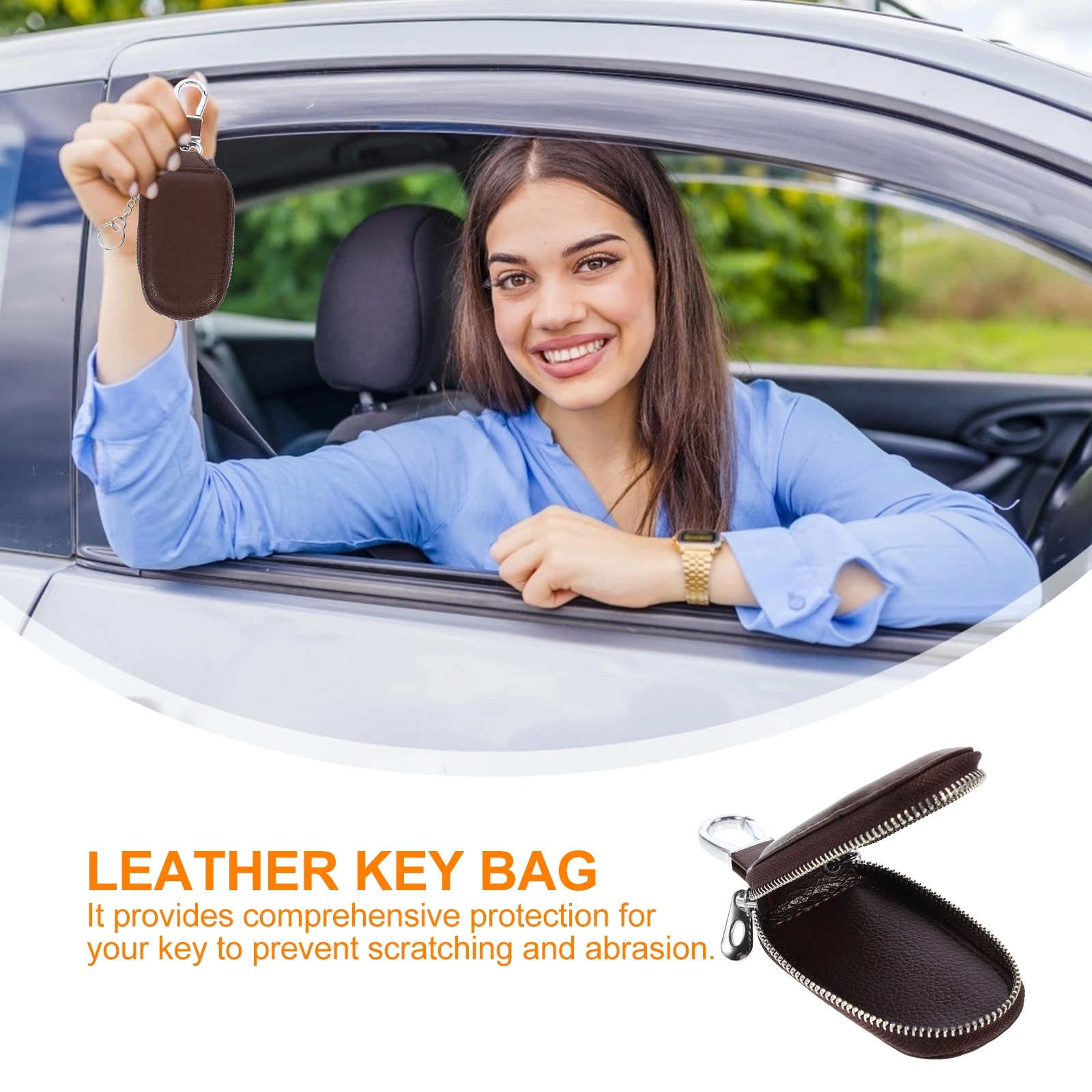 1 pc Car Storage Bag Zinc Alloy Pouch With Hook Scratch Resistant Key Organizer For Vehicle Keys Car Key Case
1 pc Car Storage Bag Zinc Alloy Pouch With Hook Scratch Resistant Key Organizer For Vehicle Keys Car Key Case