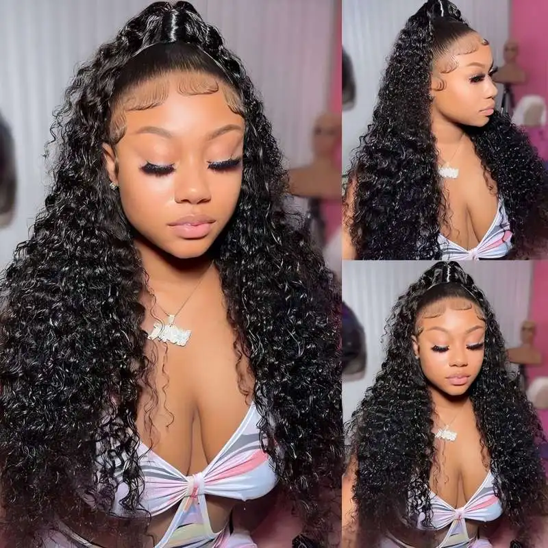 13x6 Jerry Curly Lace Front Wigs Human Hair 180%Density Lace Frontal Wigs Human Hair Pre Plucked with Baby Hair Wet and Wavy
13x6 Jerry Curly Lace Front Wigs Human Hair 180%Density Lace Frontal Wigs Human Hair Pre Plucked with Baby Hair Wet and Wavy