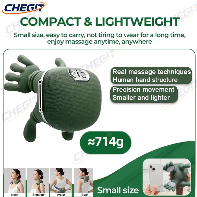 4D Bionic Finger Neck Shoulder Massager Wireless Neck Cervical Trapezius Kneading Massage Shawl Brushless Motor Neck masajeador
4D Bionic Finger Neck Shoulder Massager Wireless Neck Cervical Trapezius Kneading Massage Shawl Brushless Motor Neck masajeador