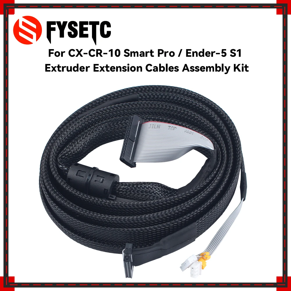 Комплект удлинительных кабелей для экструдера CX-CR-10 Smart Pro/Ender-5 S1, простой в установке и долговечный, для 3D-принтера
Комплект удлинительных кабелей для экструдера CX-CR-10 Smart Pro/Ender-5 S1, простой в установке и долговечный, для 3D-принтера