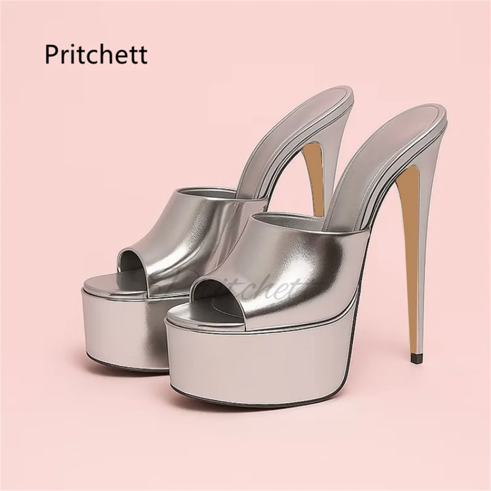Кожаные туфли-мюли с открытым носком на платформе для женщин, сексуальные туфли на высоком каблуке, летние, на шпильке, для офиса и вечеринок
Кожаные туфли-мюли с открытым носком на платформе для женщин, сексуальные туфли на высоком каблуке, летние, на шпильке, для офиса и вечеринок