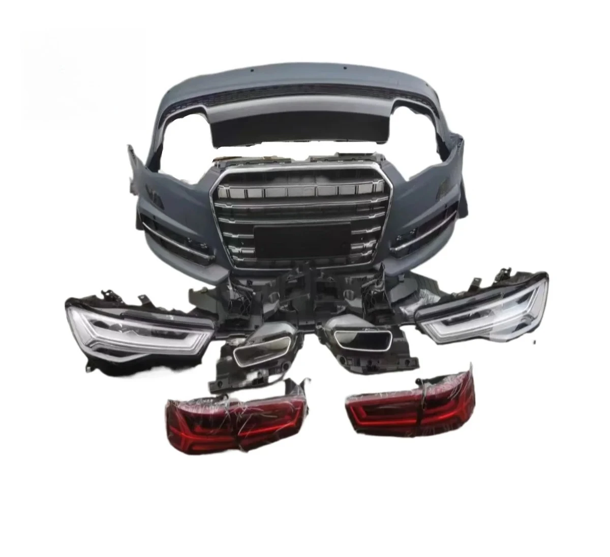 High Quality Body Kit for 12-15 Style A6 C7 Upgrade 18 Style Sporty Front and Rear Car Bumpers LED Headlights Taillight
High Quality Body Kit for 12-15 Style A6 C7 Upgrade 18 Style Sporty Front and Rear Car Bumpers LED Headlights Taillight